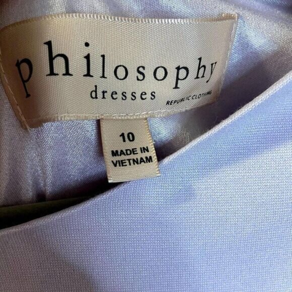 Philosophy Cap Sleeve Blouson Colorblock Sheath Dress‎ Size 10 NWT - Picture 5 of 6